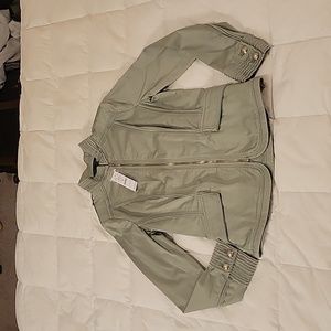 New raw edge military style jacket